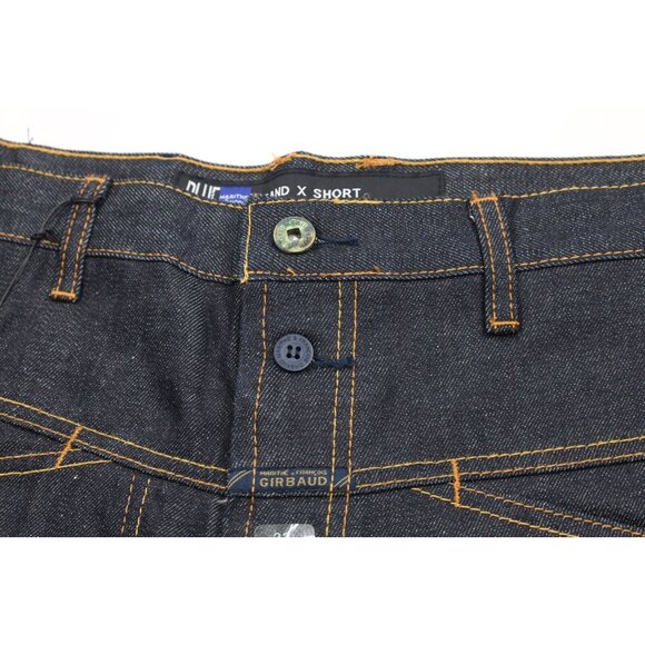 NOS Vtg 90s Marithe Francois Girbaud Mens 33 Baggy Denim Jean Shorts Raw Blue - Picture 5 of 10